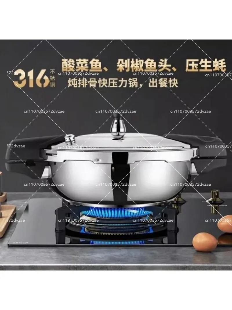 Mini 304 Stainless Steel Pressure Cooker, Quick Cooking Pot for Induction, Ceramic, and Gas Stoves