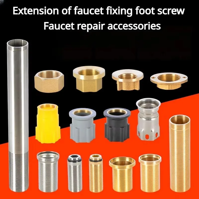 Faucet Fixing Foot, Large Foot Screw, Extended Screw Cap, Thick Tabletop Screw Fixing Seat
