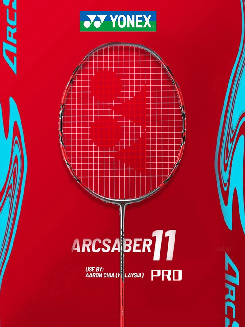 Yonex Original ARC 11 PRO Badminton Rackets  ARCSABER 7 PRO High Quality Speed Carbon Fiber Professional Rackets Set with Line