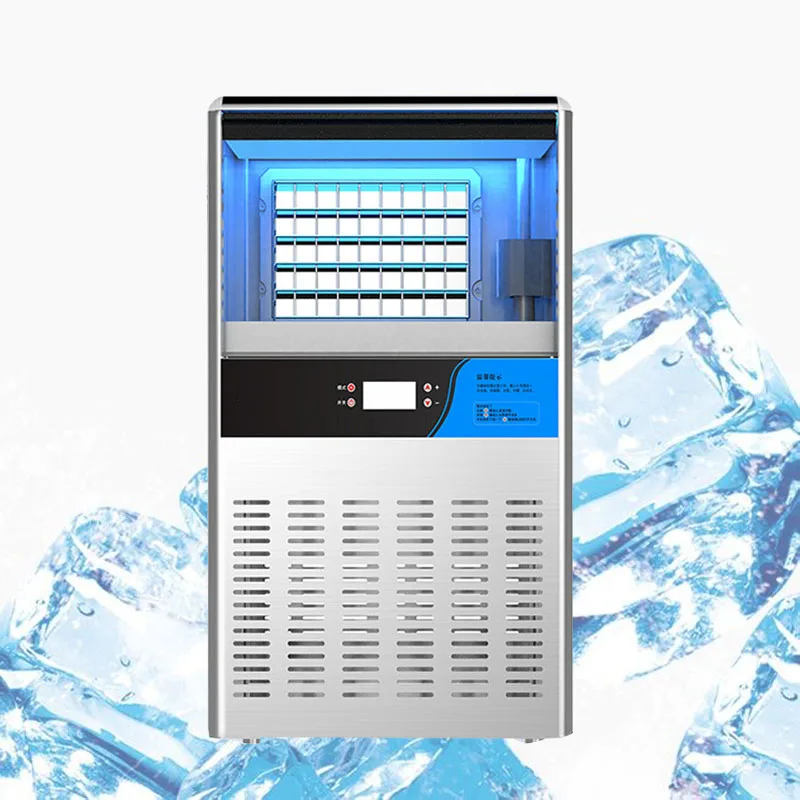 

Commercial Ice Maker Machine 60/70/90kg/24H Free Standing Commercial Ice Machine 45 Ice Cubes/Cycle in 13-20 Minutes