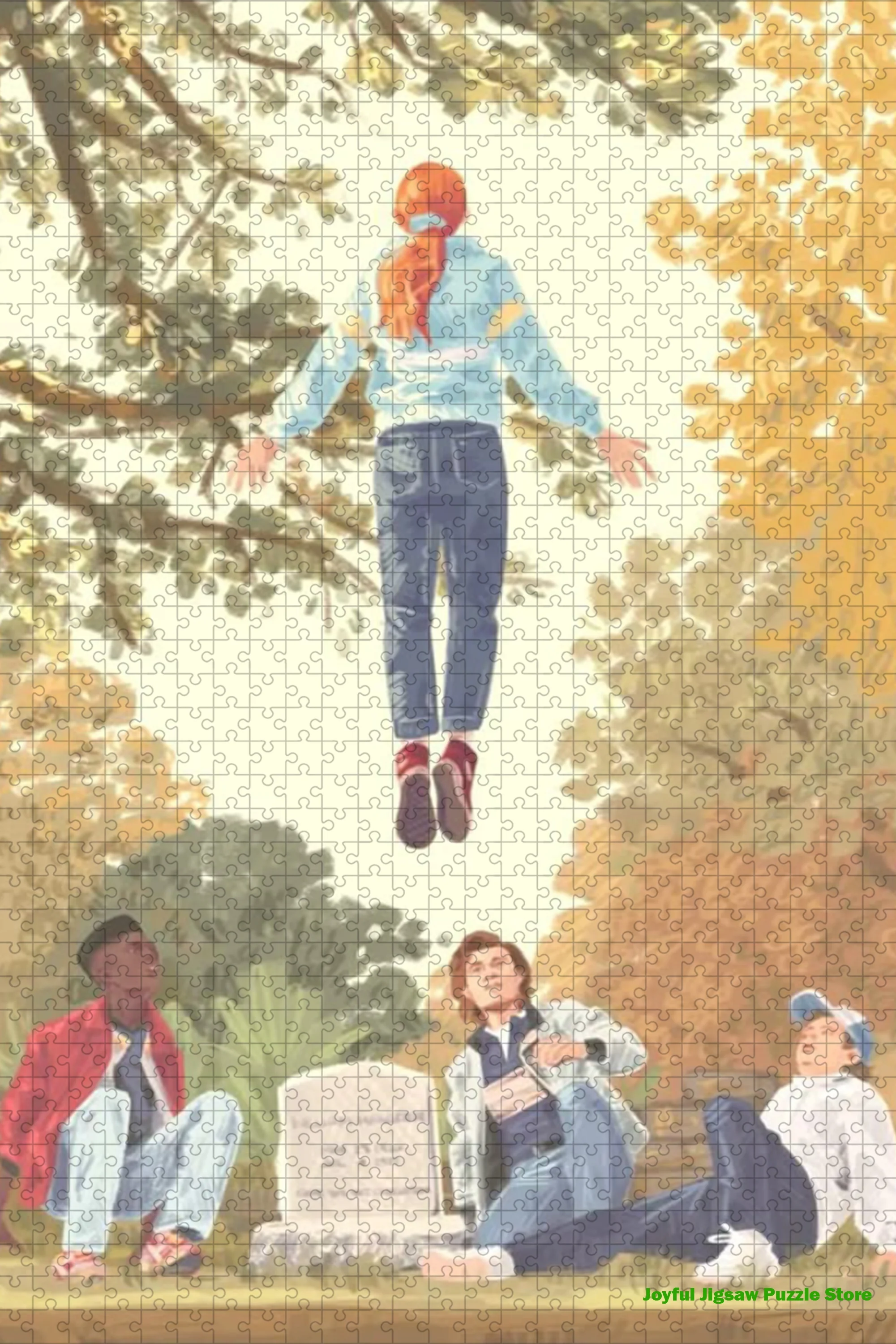 Stranger Things Jigsaw Puzzle Max Floating Angel Scene Puzzle Horror Tv Show Fan Art Collectible Toy Decompression Toy Gift view 2
