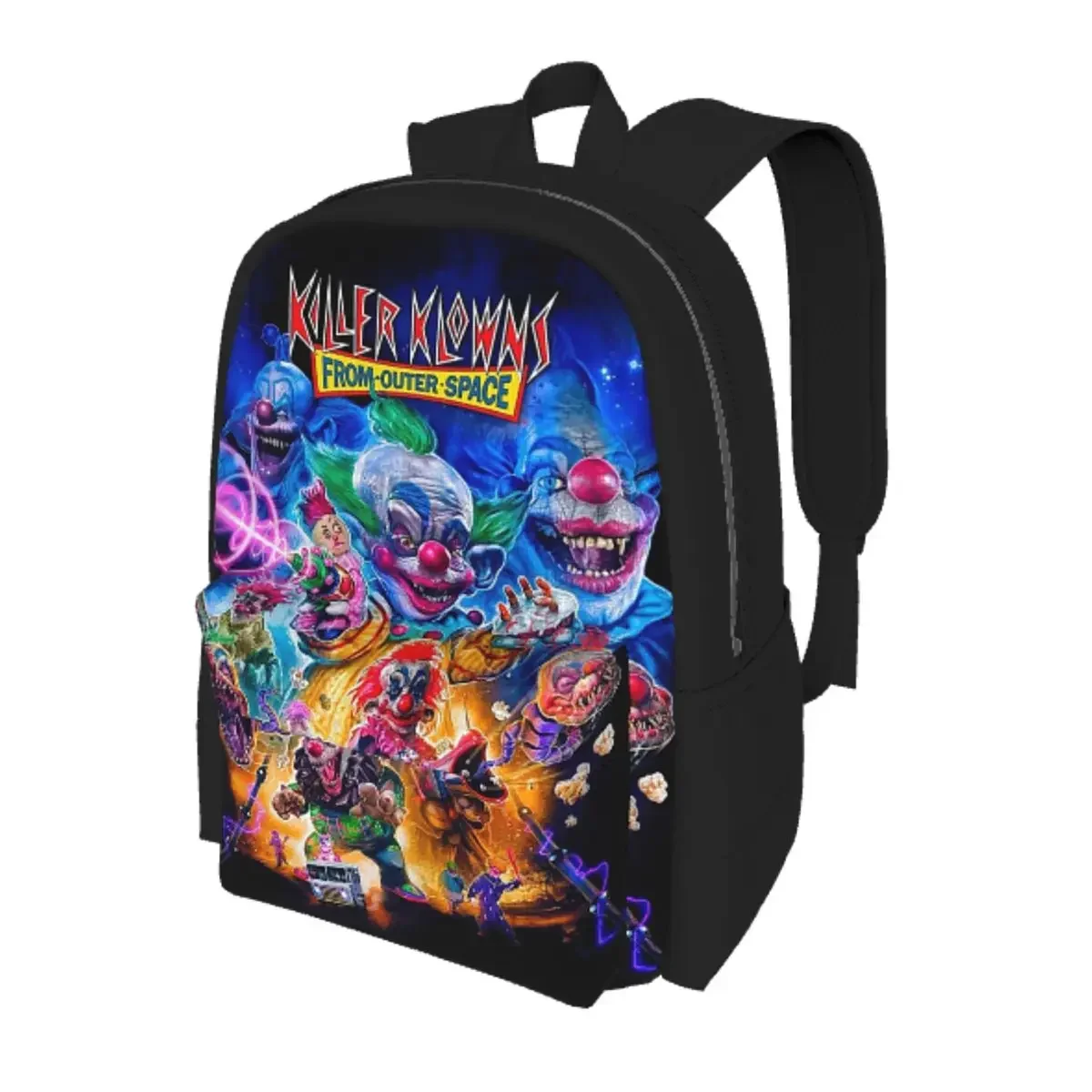 Killer Klowns From Outer Space Funny Horror Movie Backpack School Bag Hiking Travel Daypack for Men Women Bookbag Shoulder Bags
