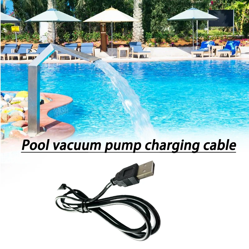 1pc USB Cable Charging Line Suit For Bestway / Lay-Z-Spa Pool Vacuum Charging USB Cable Replacement Water Pump