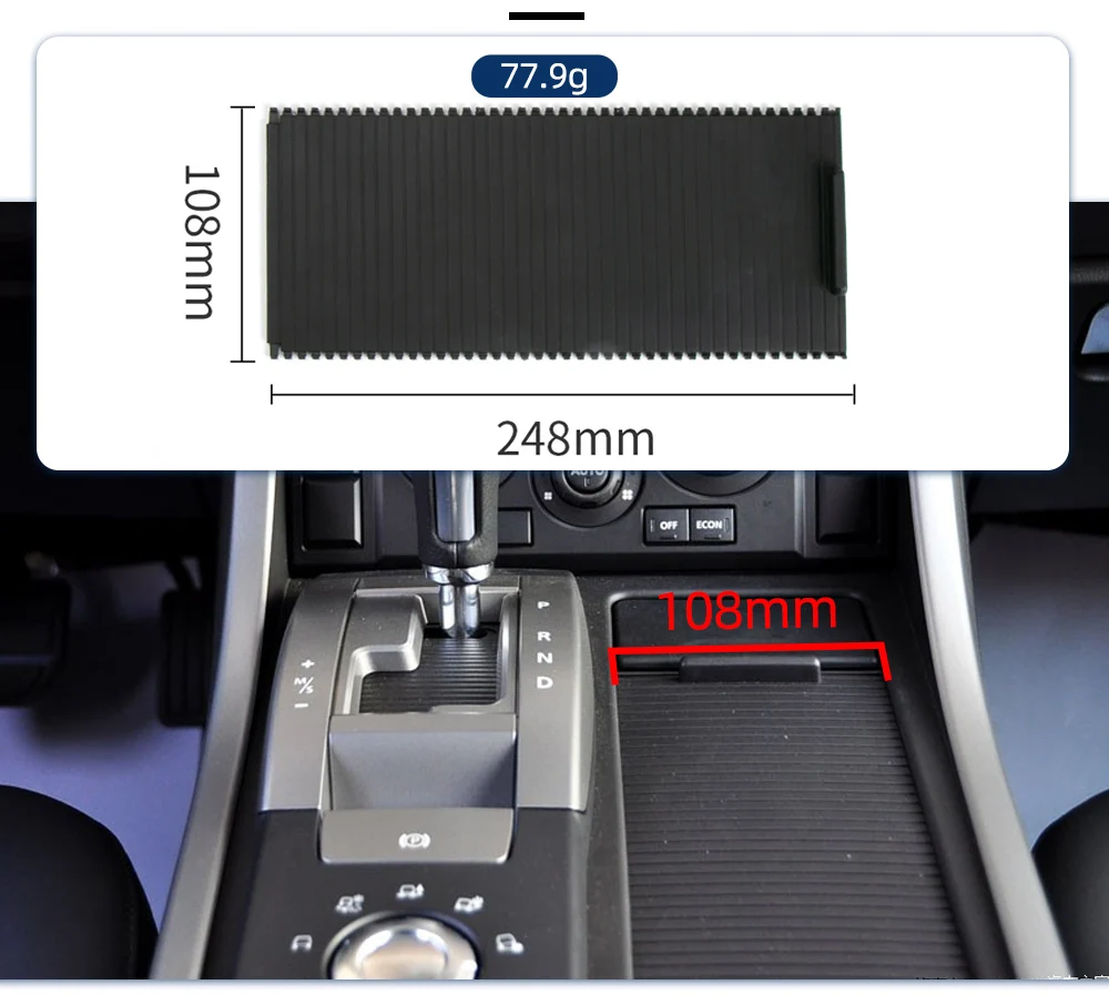 Mittel konsole Getränke halter Abdeckung Schiebe rollo Jalousie Vorhang Abdeckung für Land Rover Range Sport 2014-2018 – Detail 5
