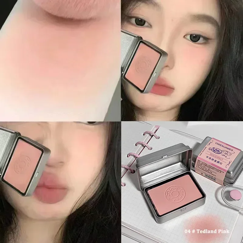 Heallor Peninsula Iron Box Blush Monochrome Drunken Rose Cheek Blusher Powder Matte Apricot Rouge Contour Palette Natural Face M