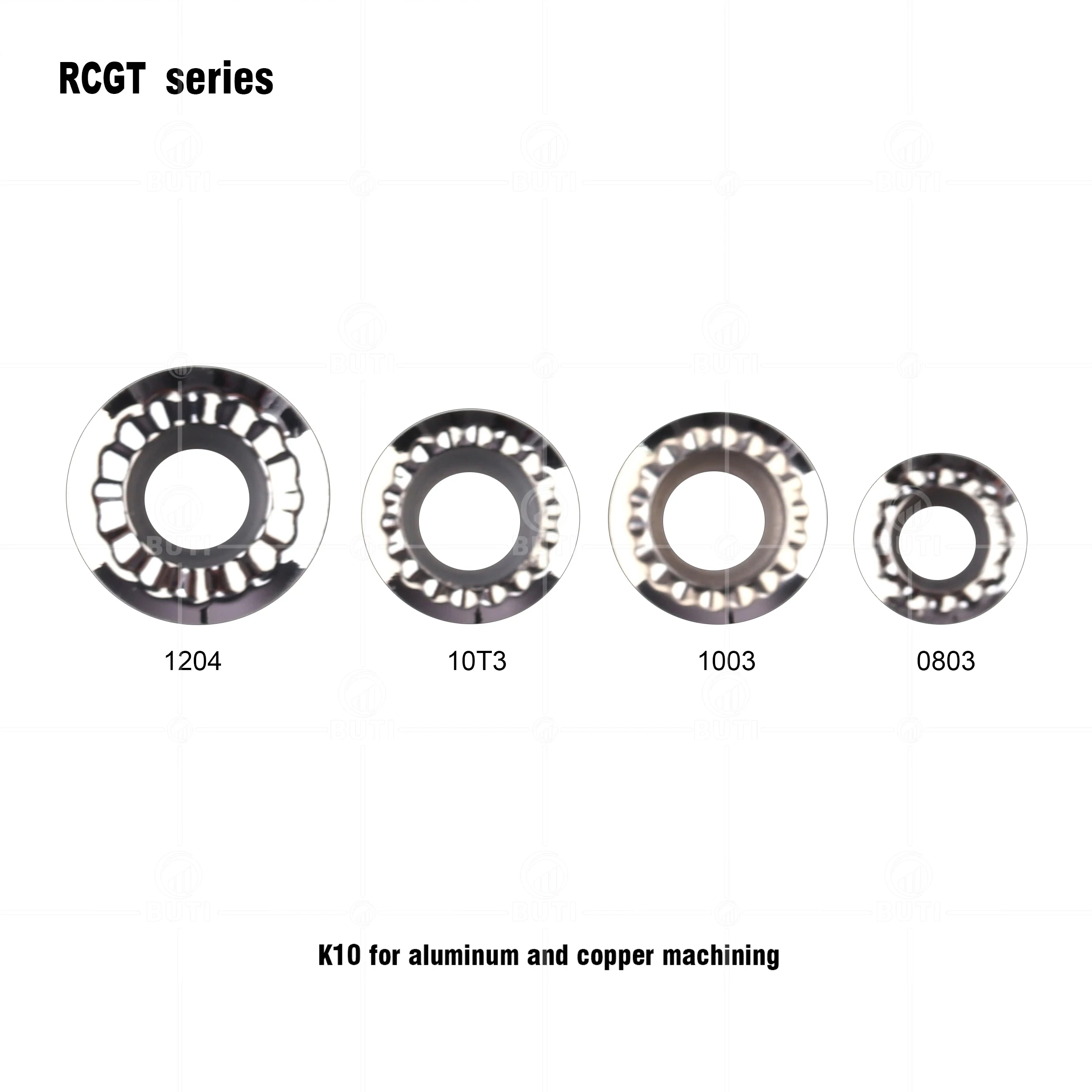 DESKAR 100% Original RCGT1204MO-AL K10 CNC Lathe Cutter Cutting Carbide Insert Tool Part Turning Tool Milling Blade For Aluminum