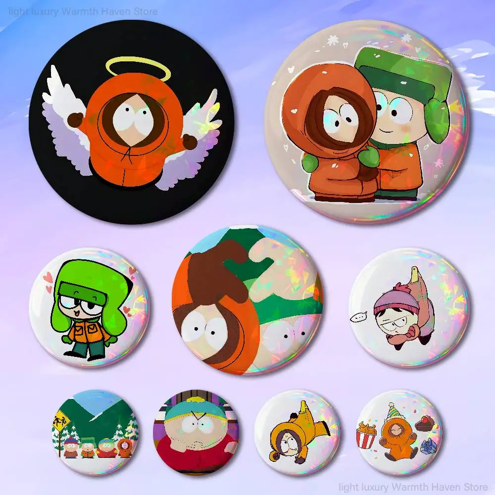 

Funny S-South Parks-S Custom Badges 75mm 44mm 25mm Brooch Backpack Hat Enamel Pins Accessories Toys Gifts