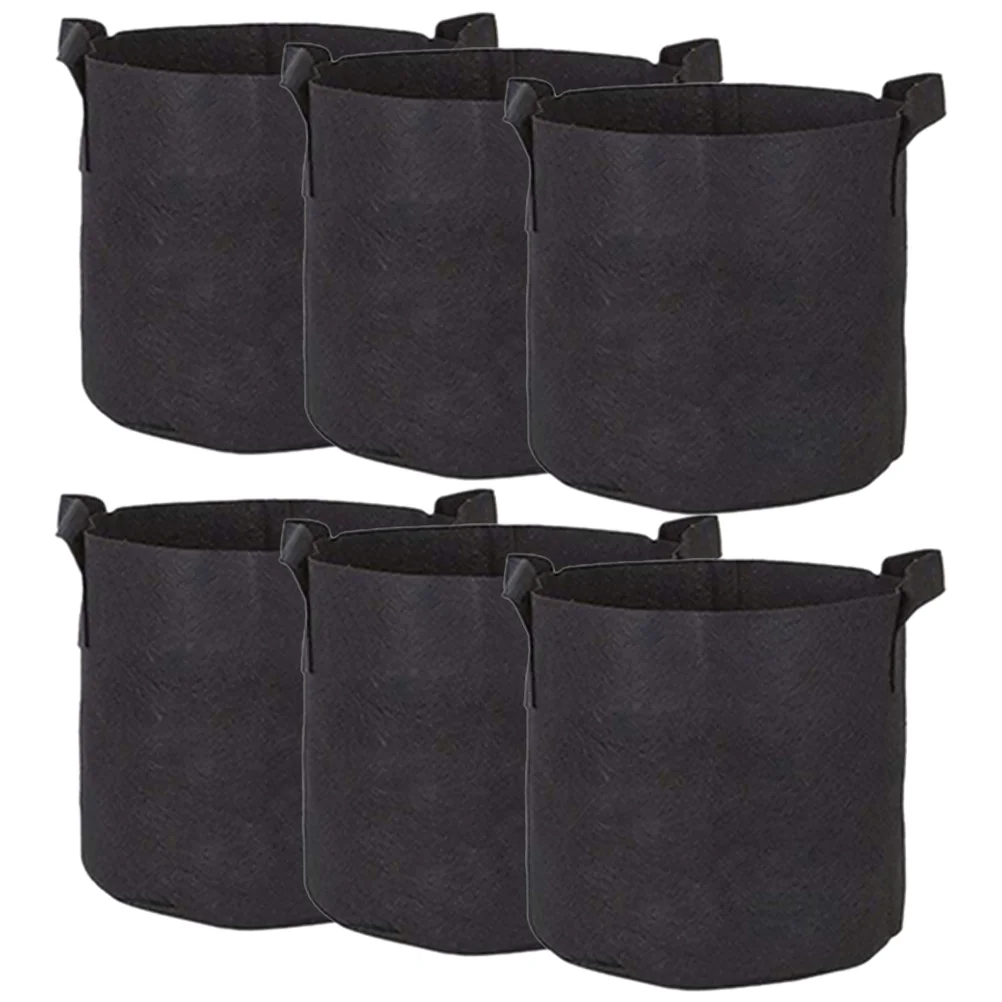 

Planter Boxes Outdoor Fry Bag Plants 3 Gallon Fabric Pots Potato Non-woven Planting Black