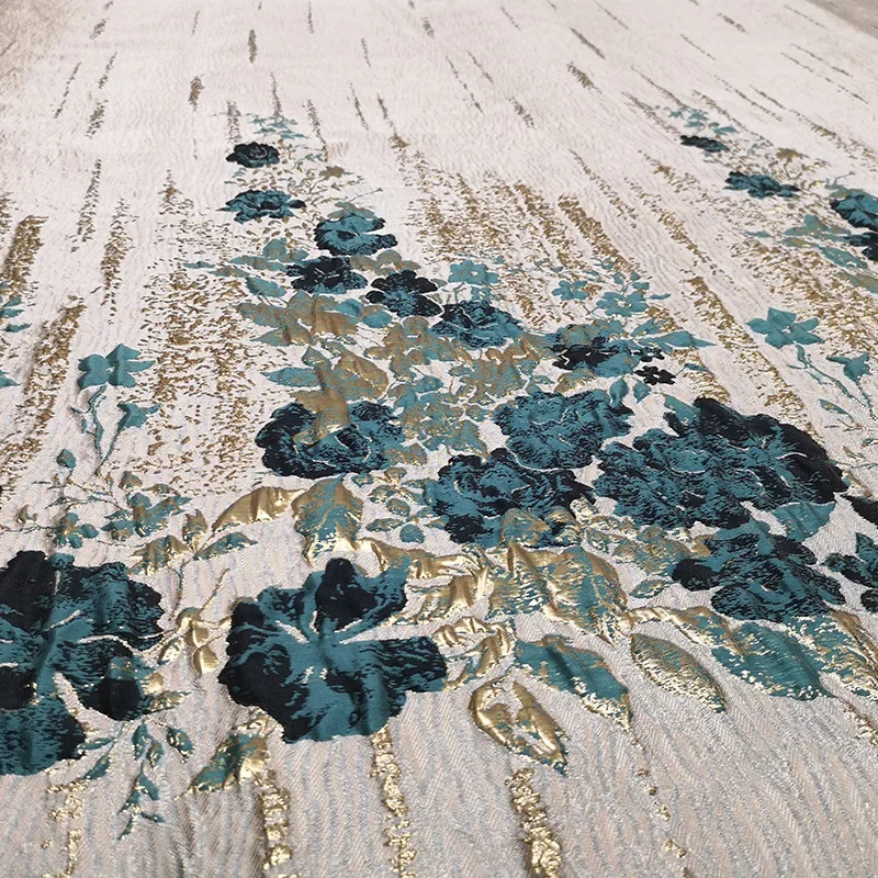 

Gilded Brocade Jacquard Fabric Spring Summer Dress Windbreaker Suit Cloth Fashion Design Sewing Wholesale Material by the Meter