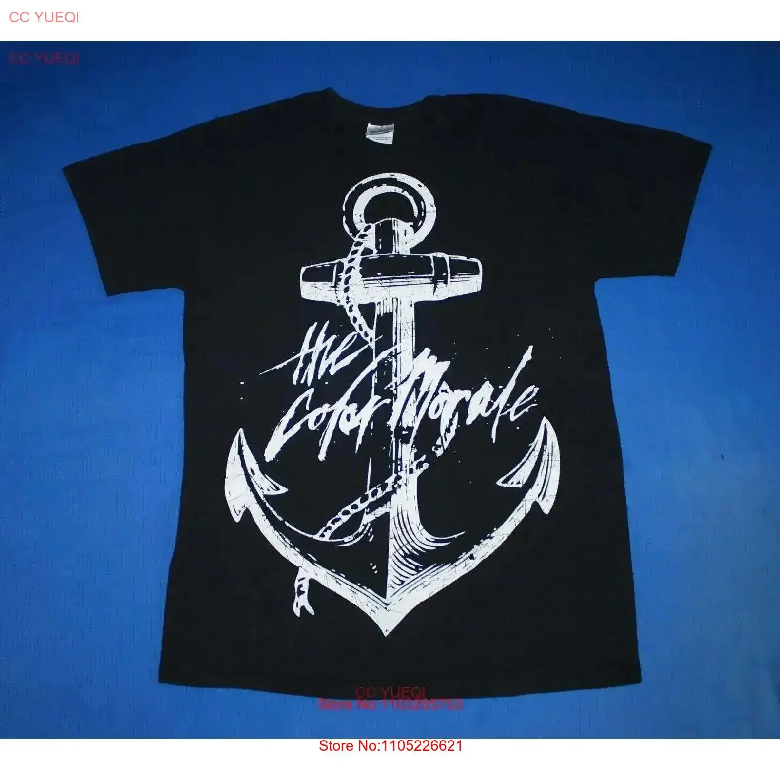 Y2K The Colour Morale T Shirt Hopes Anchor Metalcore Band Men's M vintage Washed Stylish Stretched homme Slightly Soft graphic