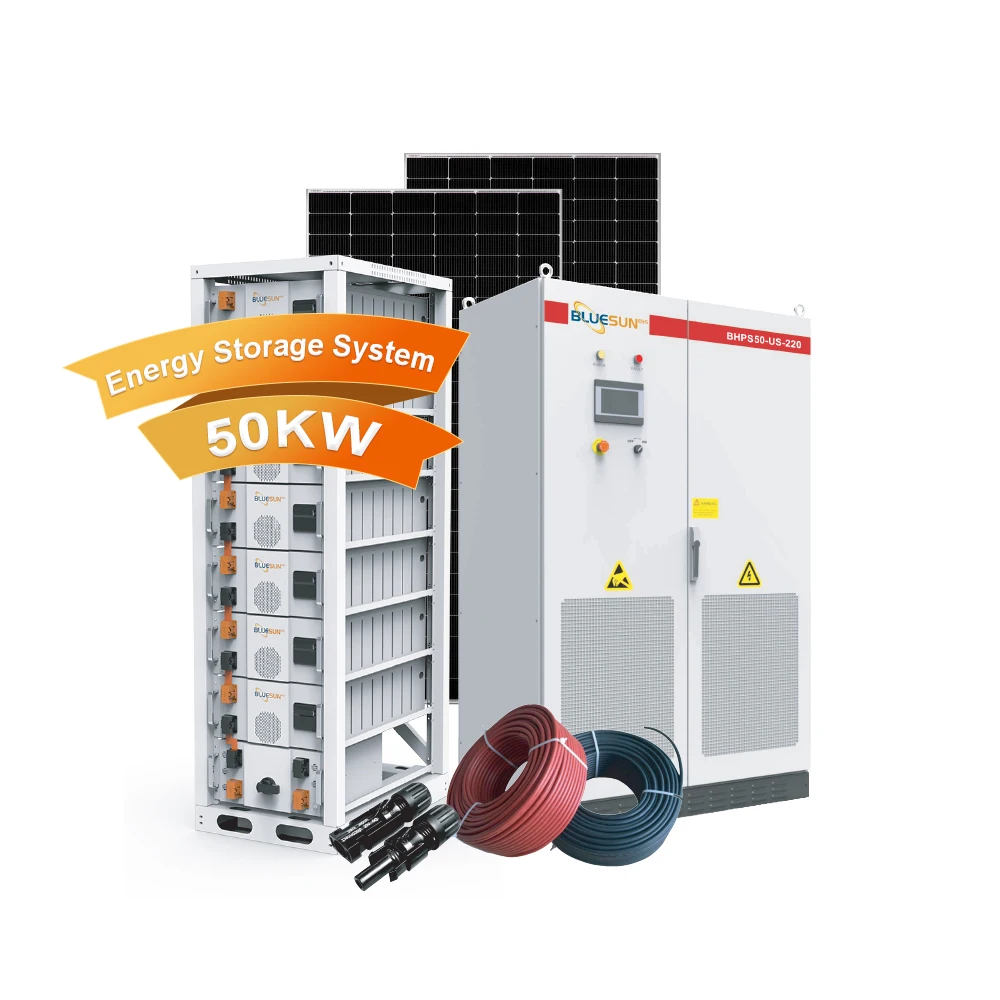 Bluesun Solar All in One Energy System 50kw Hybrid Storage Solar System for Commercial Use