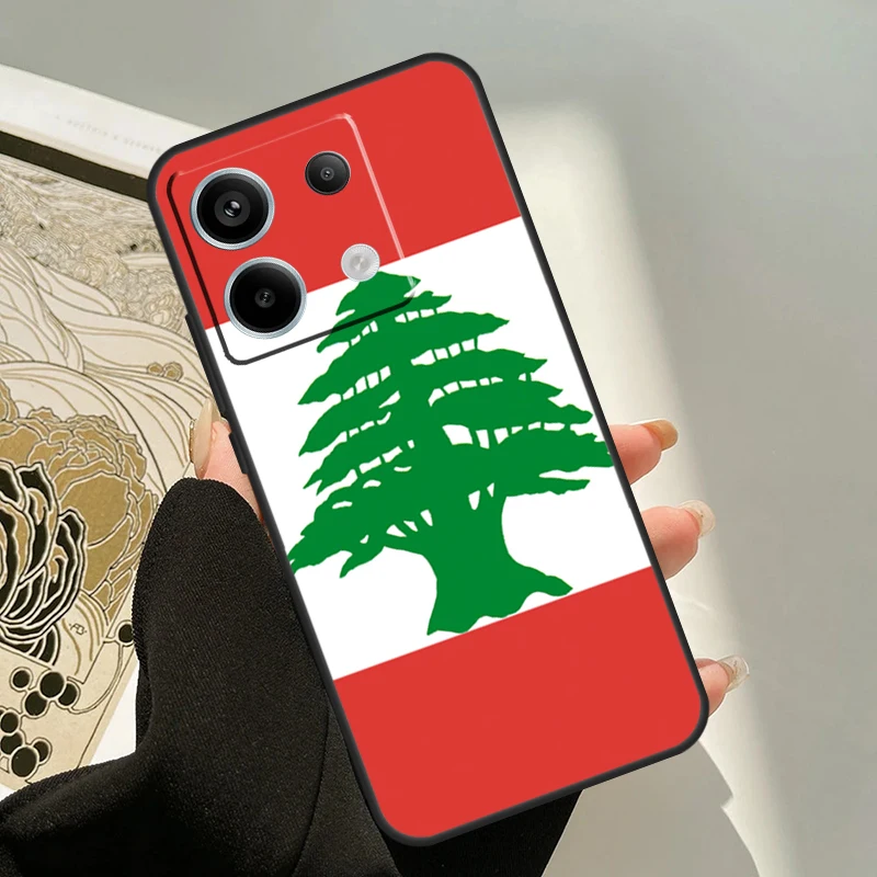 Lebanon Flag Case For Xiaomi Redmi Note 13 12 11 9 10 14 Pro 9S 10S 11S 12S Redmi 13C 10C 12C 14C Cover