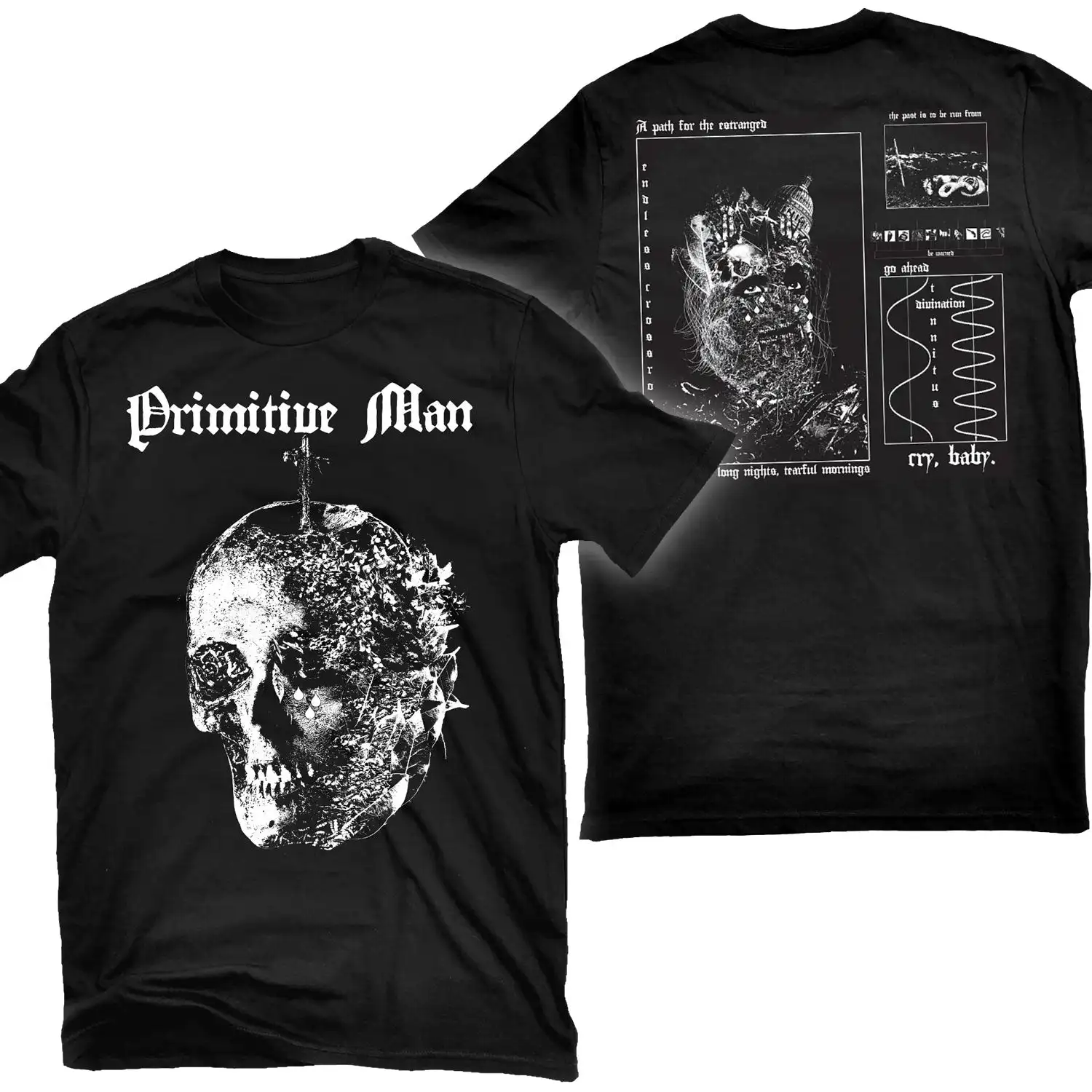 Primitive Man Immersion Rock Band Grafik-T-Shirt, 100 % Baumwolle, Rundhalsausschnitt, lässiges Unisex-T-Shirt, Sommer-Top