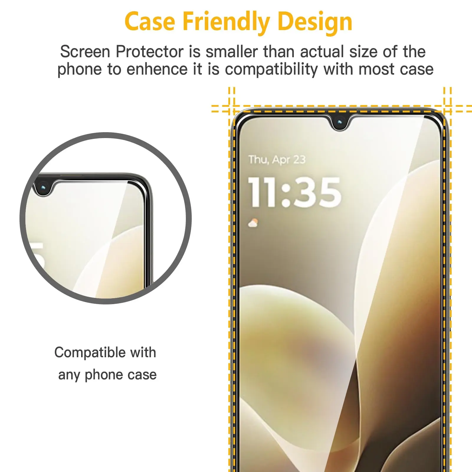 Screen Protector For Motorola Moto G06 Power Tempered Glass HD 9H Transparent Clear Anti Scratch Case Friendly