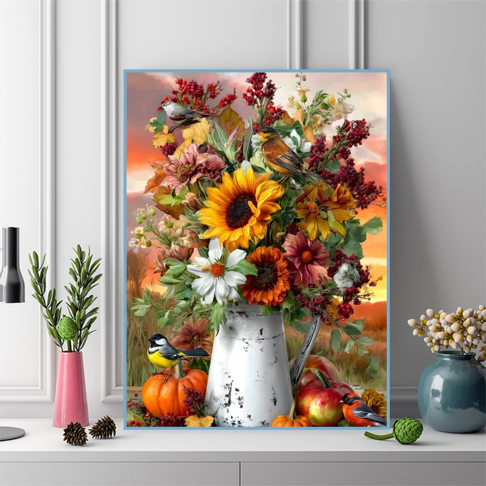 Momoart DIY Diamond Embroidery - Florist Supply Vases ulasan dan harga