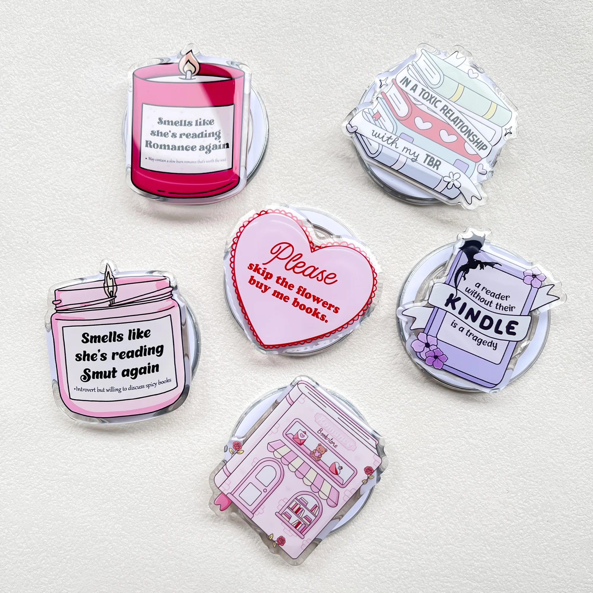 Kindle Bookish Magsafe Handyhalterung Magnetischer Kindle-Halter Rosa Kindle-Zubehör Bookish Merch Buch für iPhone Samsung Xiaomi – Detail 3