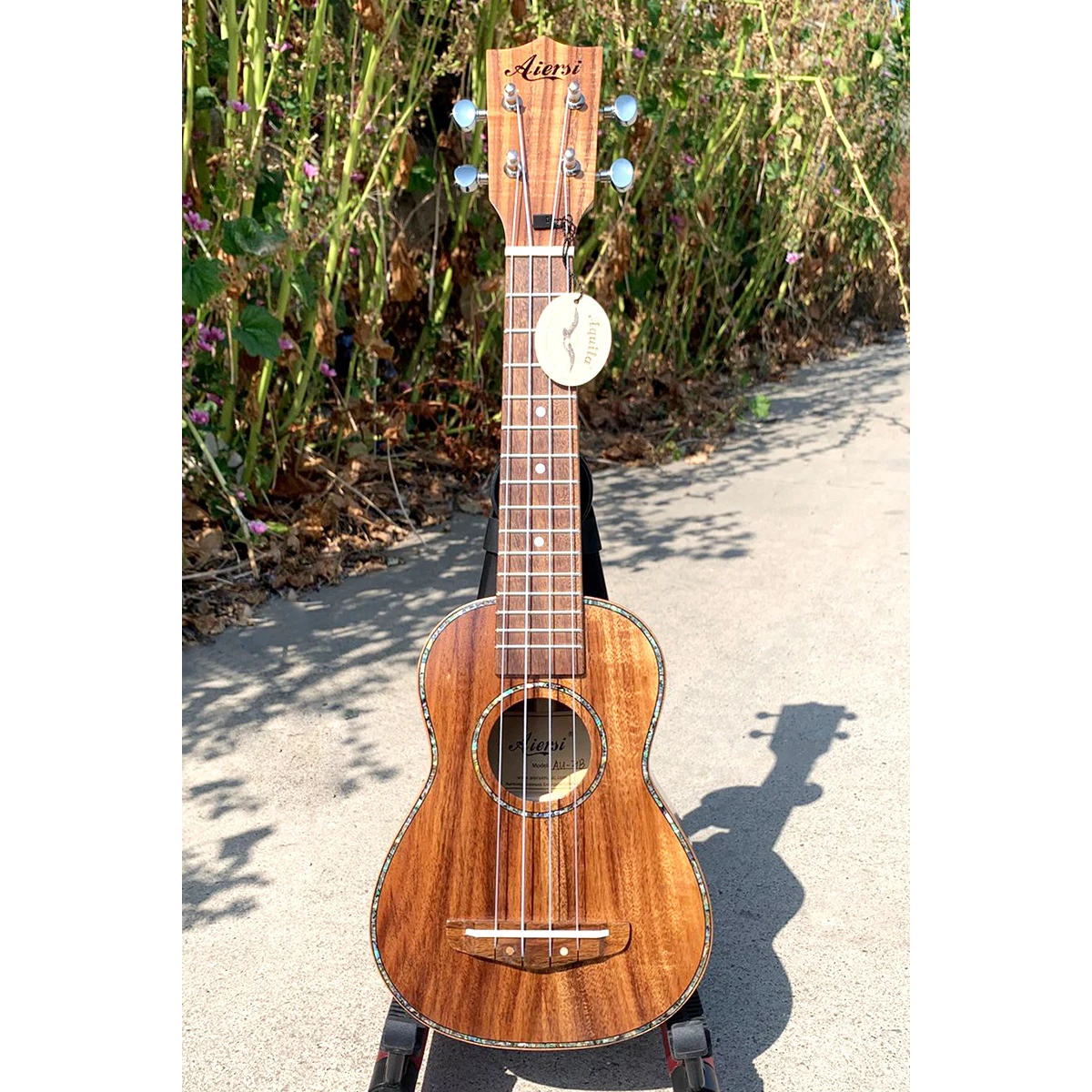 All Solid Koa Wood Ukulele Available In Soprano And Concert Size Stringed Instrument For Music Learner Practice And Performance