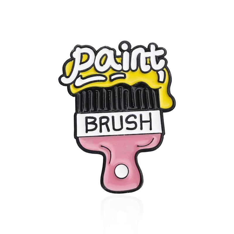 Cute brush, chainsaw, shopping cart, dump truck, screwdriver, creative styling jewelry, brooch, clothing backpack, decorative pi