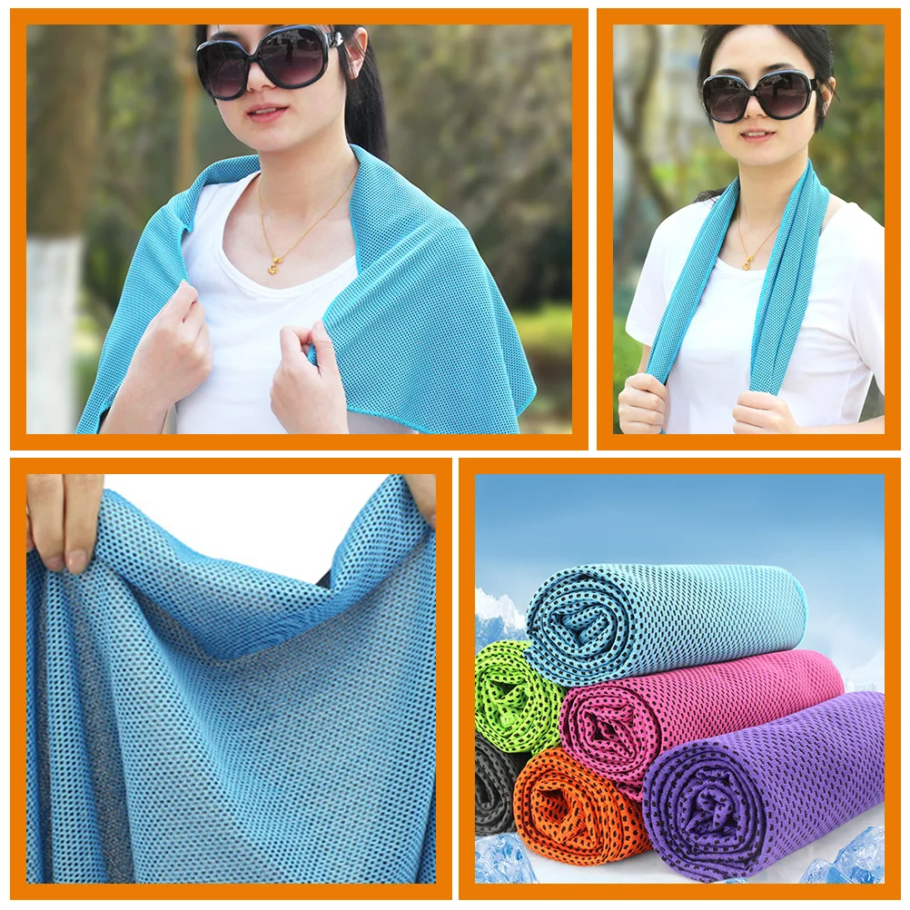 

9pcs Quick Dry Sports Towel Sweat-Absorbing Gym Fitness Yoga Towel Travel Outdoor Lightweight Durable Cooling for Women