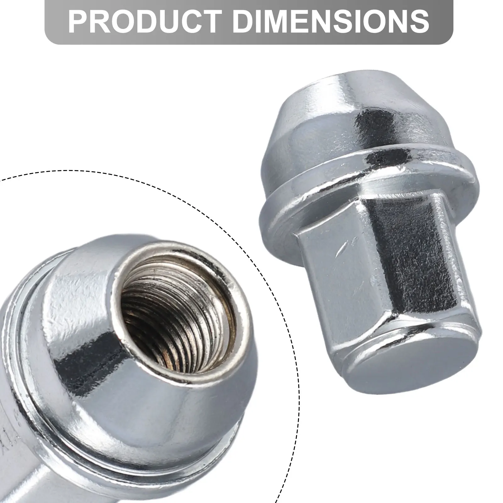 Car Wheel Lock Lug Nuts For FORD For TRANSIT MK8 5196786 Tire Wheel Lock Anti-Theft Screw Lug Nuts Car Accessories