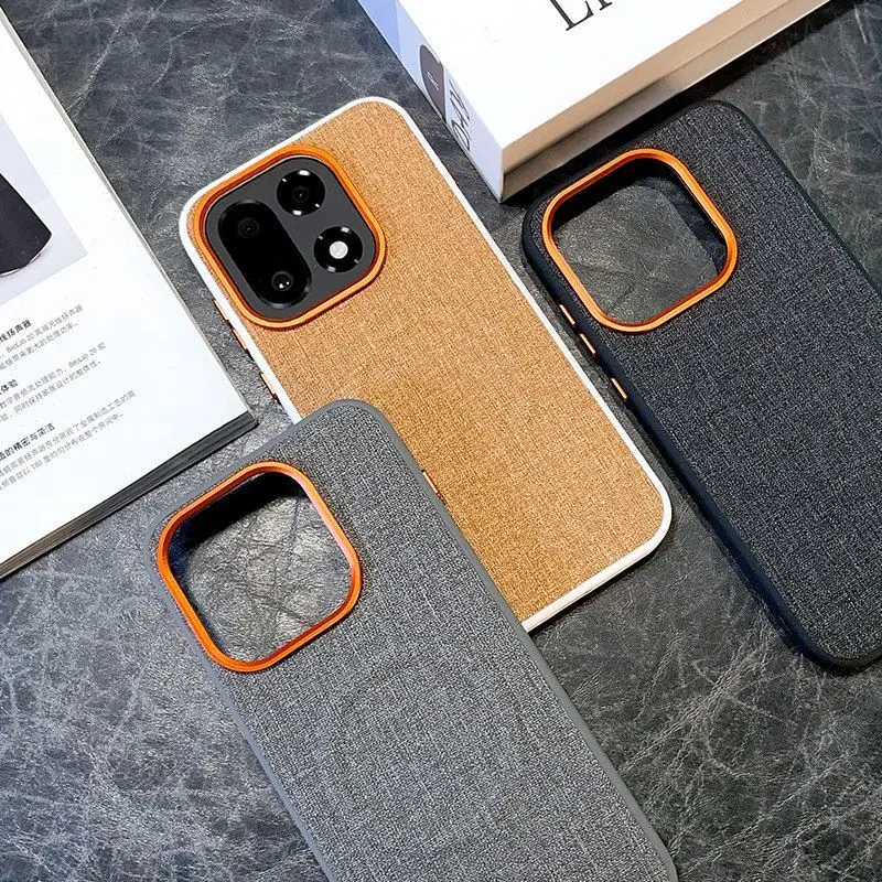 Etui na OnePlus 15 Invisible Magnetic Fabric Texture Leather Anti-fingerprint Cover For OnePlus 15 Shockproof Bumper Funda — zdjęcie produktu 6