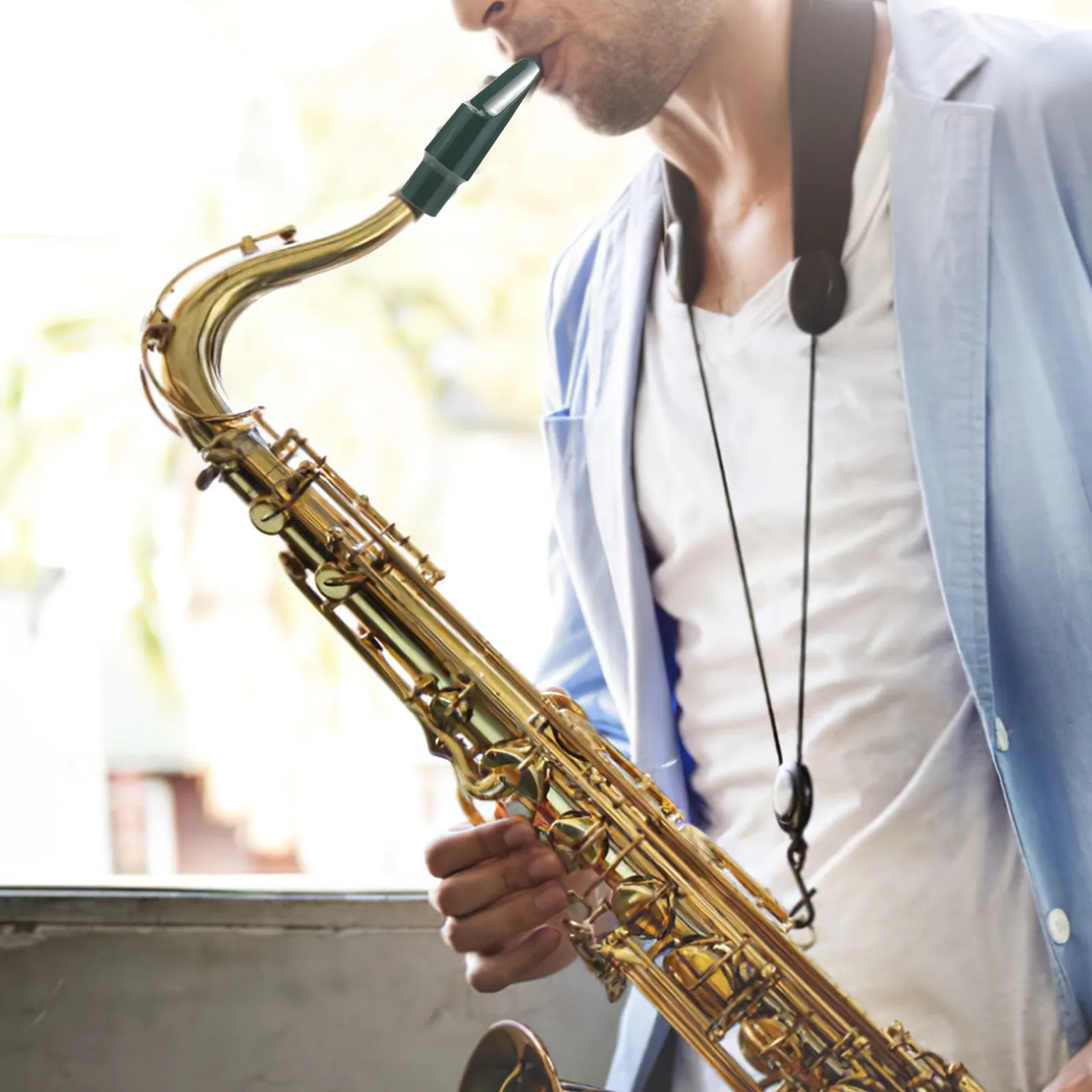 Alto Sax Mouthpiece Plastic Replacement High Craftsmanship Balanced Tone Clarity Durability for Students Professionals Musicians