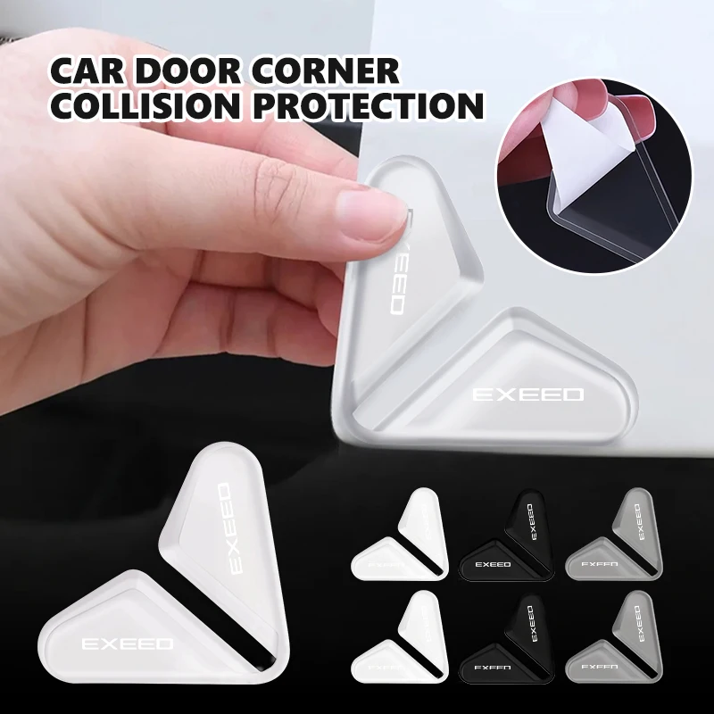 2pcs Car Door Collision Corner Anti-Collision Sticker Universal For Chery Exeed EX LX VX TXL RX 2021 2025 Sterra ET PHEV‌ ET-I‌