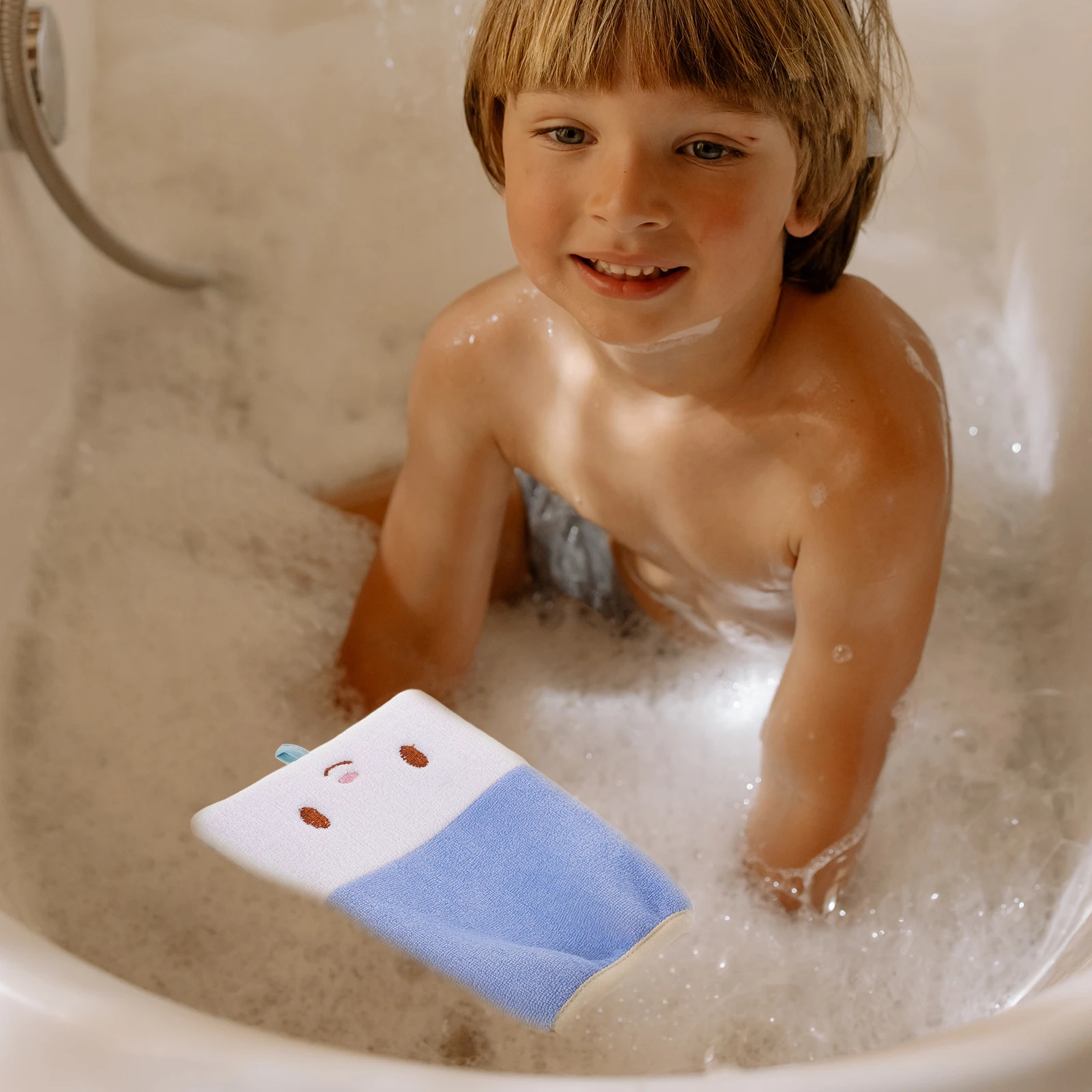 

Рукавицы для младенцев, полотенце для душа, отшелушивающие перчатки, детская губка для ванны, детский скребок для ванны, мягкая мочалка, чувствительная кожа, синий цвет