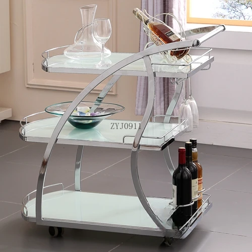 *Cleaning Cart Housekeeping Small Side Table Trolley Double Multipurpose Utility Storage Cocktail Rolling Free Espejo Iron Tool