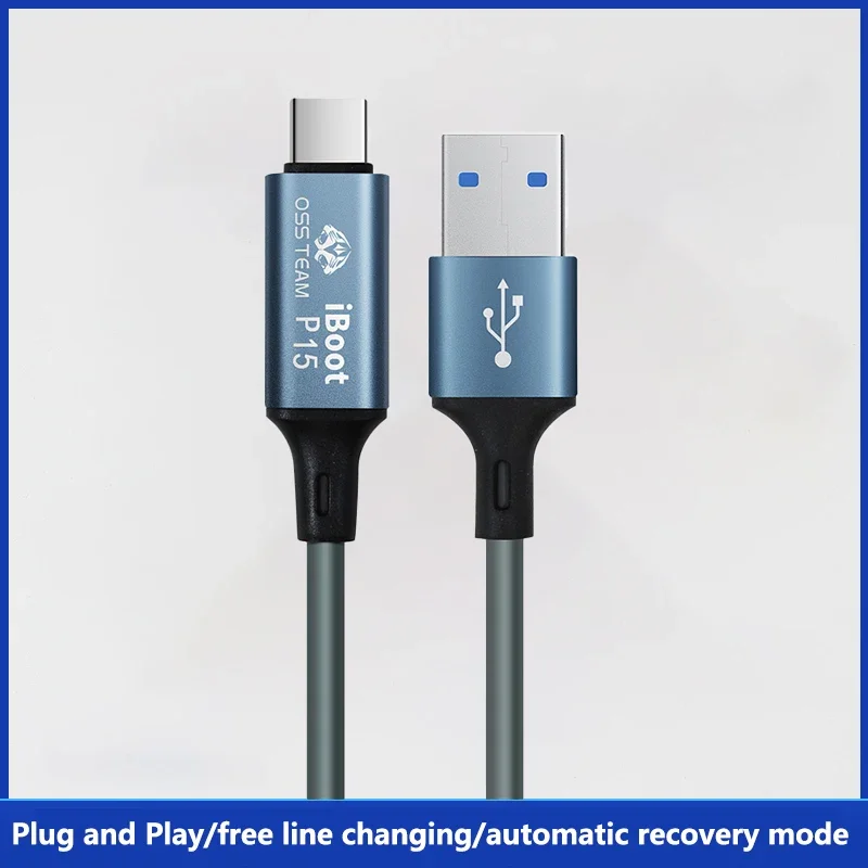 OSS W235 Automatic Recovery Mode Flash Cable for IPhone 15 Series Online Update Data Transfer Charging Flash Phone Repair Tool