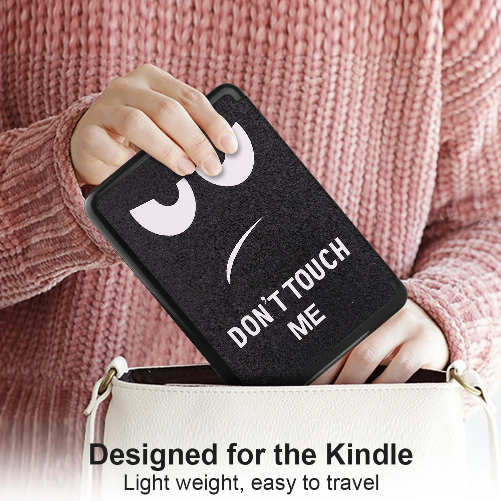 Capa de couro pu capa de couro com desligamento automático ultra fino capa inteligente de couro para kindle colorsoft assinatura edição 7 polegadas