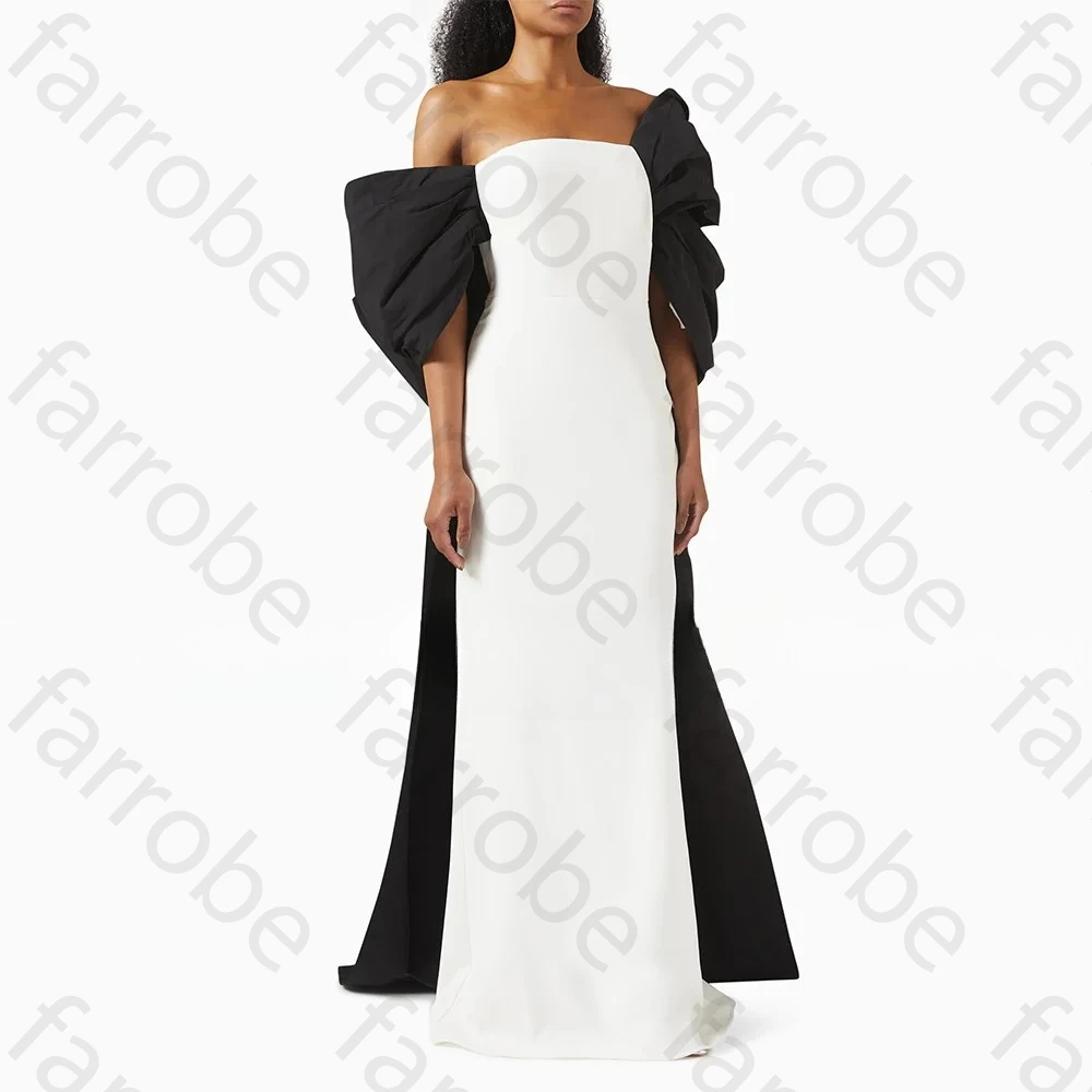 

Elegant Off The Shoulder Bow Evening Dresses Sexy Pleat Celebrity Dress Exquisite High Quality Prom Party Gowns Women Customized