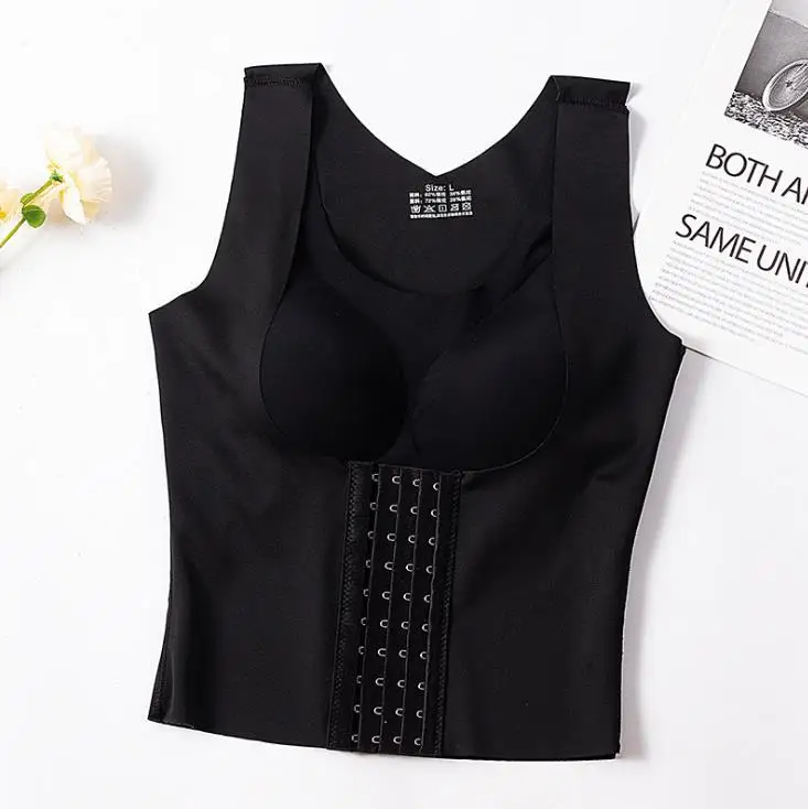 Women Reductive Girdle Posture Corrector Bra Seamless Underwear Sheath Slimming Corset Tops Tummy Control Body Shapers Tank