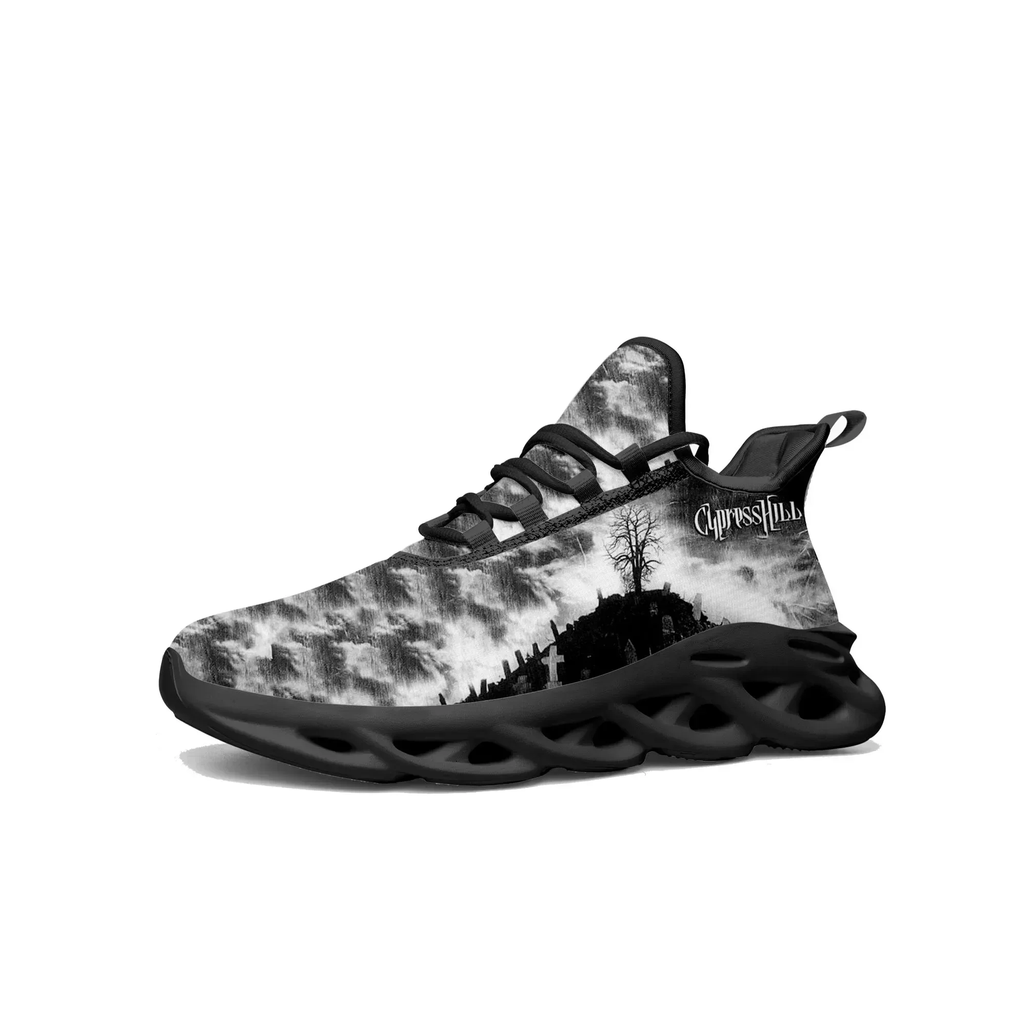 Cypress Hill Flats Sneakers Mens Womens Sports Running Shoes High Quality Black Sunday Sneaker Shoe Lace Up Mesh Footwear