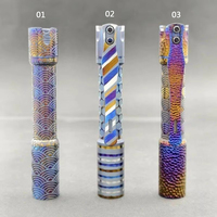 Reylight Pineapple Mini Ti MK II- Hand Carved Flashlight Torch Light