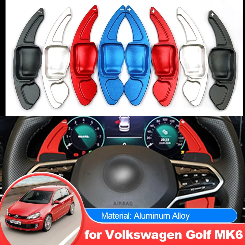 

Car Steering Wheel Paddle DSG Shift Extend Shifter Sticker Accessories for VW Volkswagen Golf Mk6 Jetta SportWagen 5K 2010~2014
