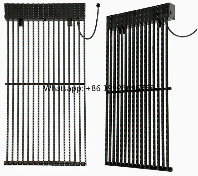 Glass Window LED Transparente Video Wall P15.625mm High Brightness Transparent LED Screen Display