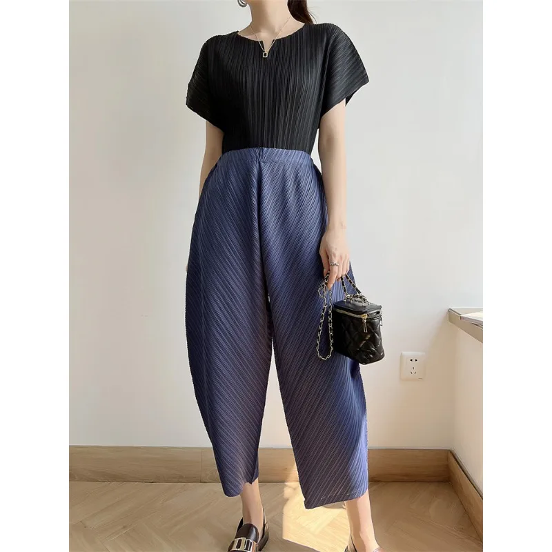 Autumn Pleated Pants Women's 2025 New Banana  Fashion  Casual Loose Wide-Leg  Streetwear Women