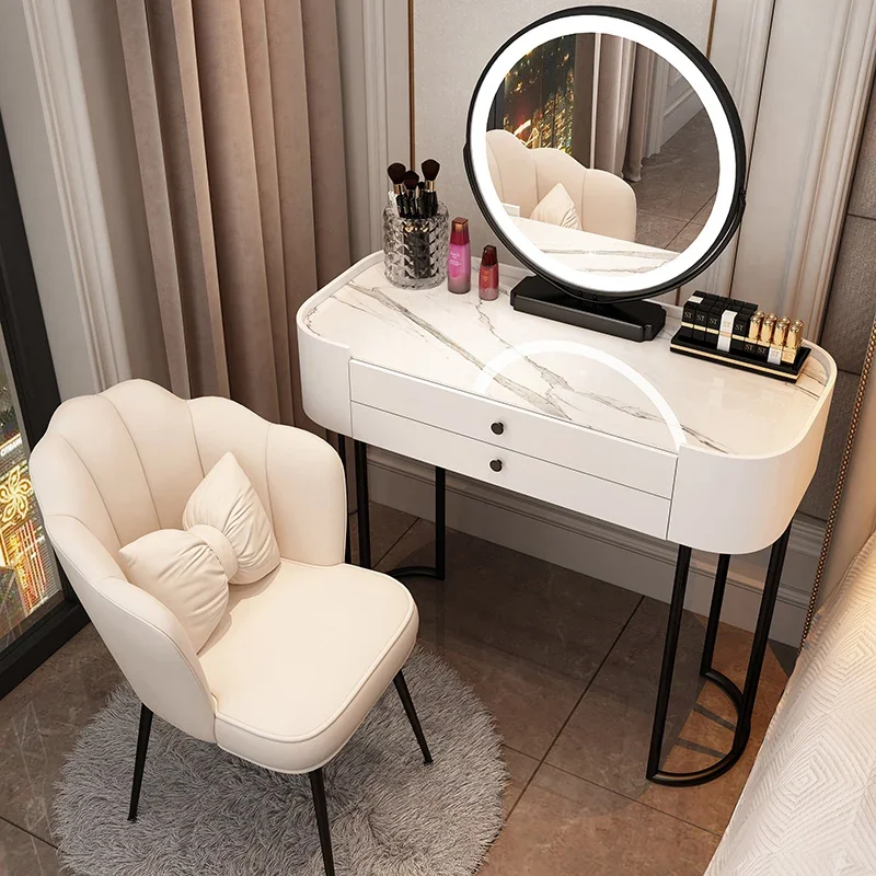 

# Простой туалетный столик в скандинавском стиле, белый современный шкаф для хранения макияжа, туалетный столик, многофункциональный декор комнаты Meuble De Chambre