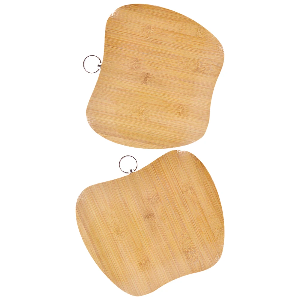 

2pcs Apple Shaped Bamboo Cutting Boards 22x18cm Mini Kitchen Food Chopping Board Charcuterie Cheese Pizza Meat Craft Serveware