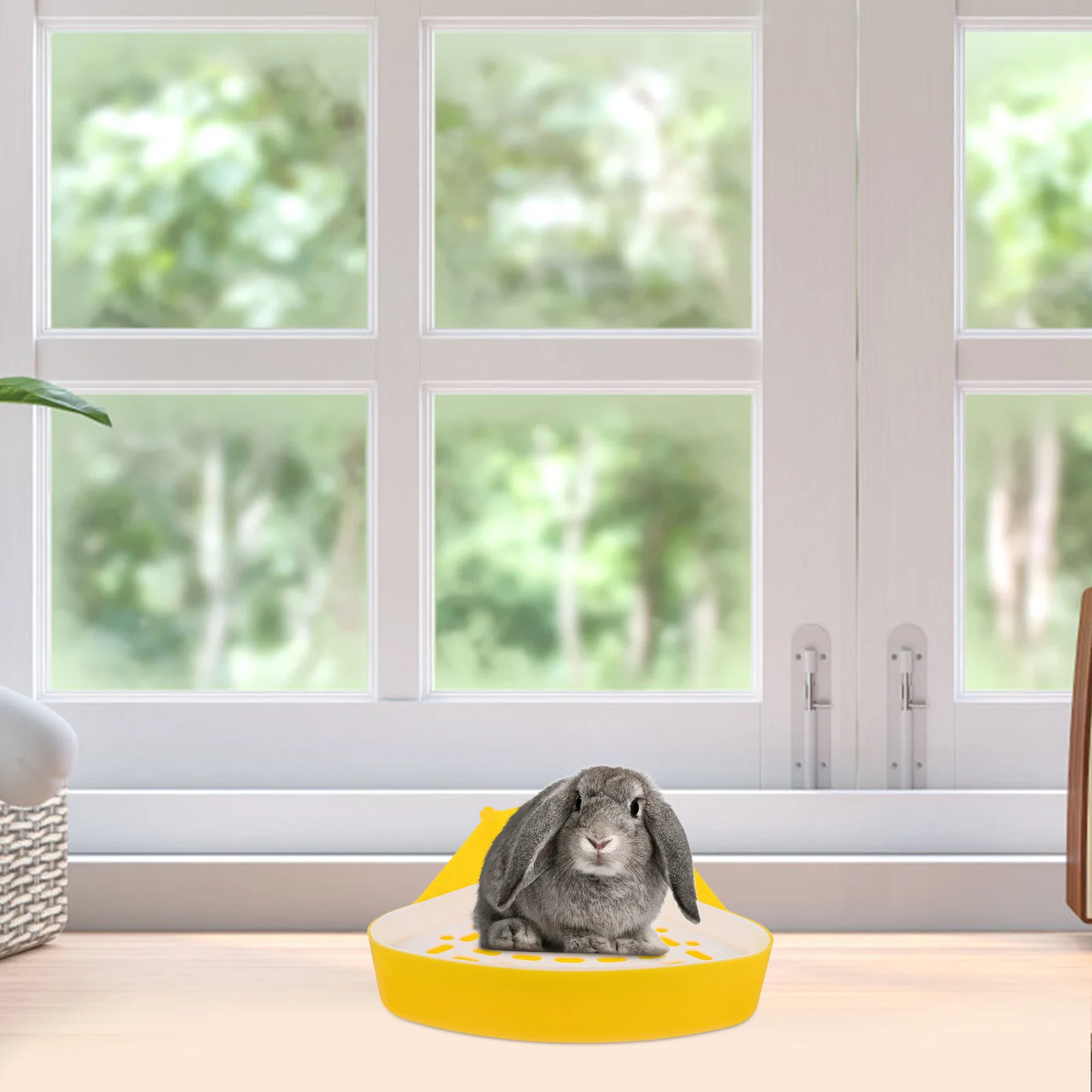

Small Pet Toilet Rabbit Litter Box For Bunny Hamster Guinea Pig Rat Chinchilla Pet Training Potty Corner Durable Lightweight
