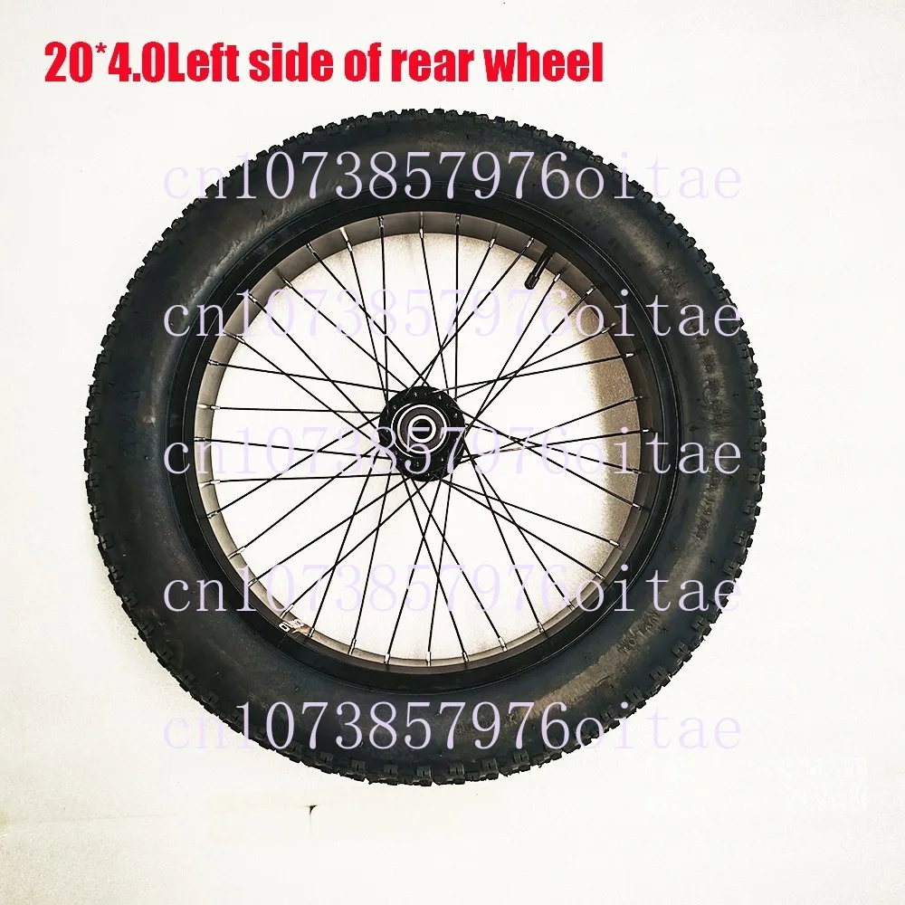 Tricycle Accessories 20x4.0 Rear Hub Double Elastic Inflatable Electric Tricycle Off-road Vehicle Plaid Tires