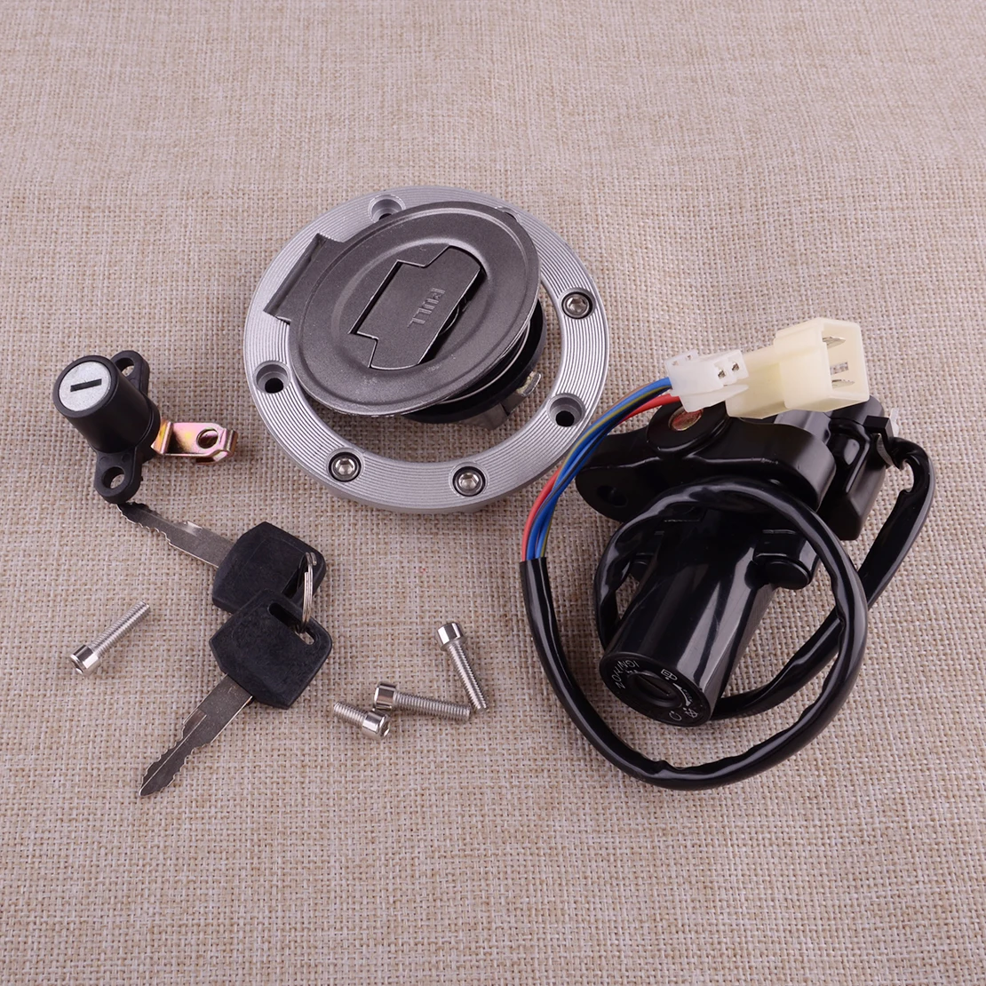 NEW Motorcycle Ignition Switch Seat Gas Cap Lock Key Fit for Yamaha FZ07 FJ09 FZ09 FJ1300 FZ1 FZ6 FZ8 FZ10 MT03 MT07 MT09 XJ6