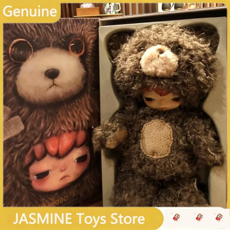 

POP MART Hirono Bear: Мягкая виниловая плюшевая кукла, коллекционная аниме-фигурка, подарок для детей и любителей аниме, на день рождения или праздник
