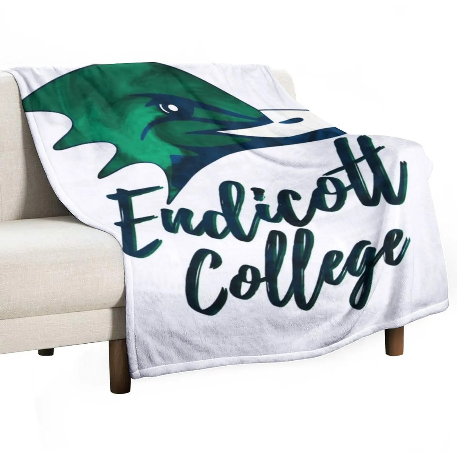 

Endicott College (2) Throw Blanket Shaggy funny gift Blankets