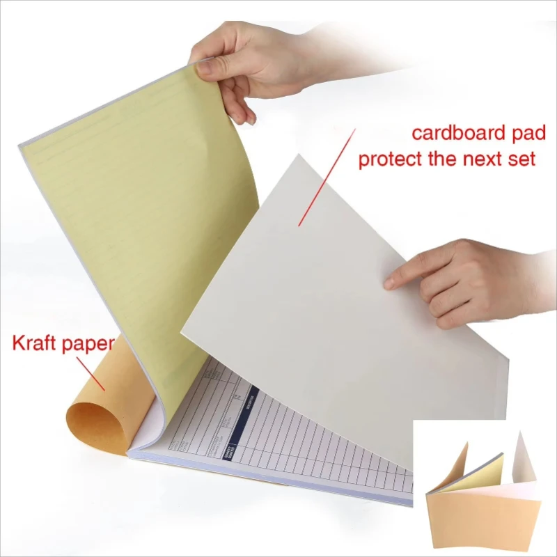 2 Packs Custom Triplicated Sales Order Book Customized 3-Part Invoice Book Carbonless Paper Bill Record Book Sales Form view 4