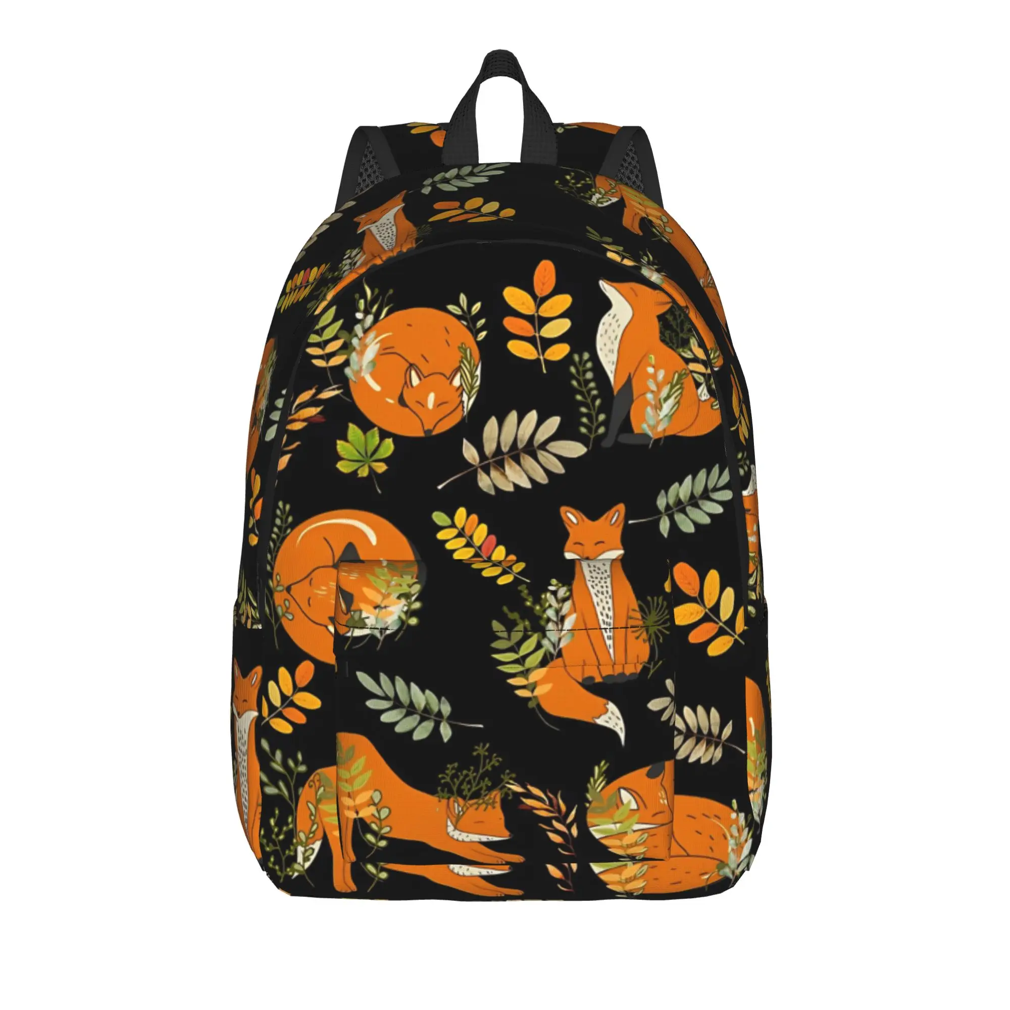 Fall Fox  Fashion Backpack Lightweight High School Hiking Travel Foxes Autumn Partten Daypack Laptop Computer Shoulder Bag