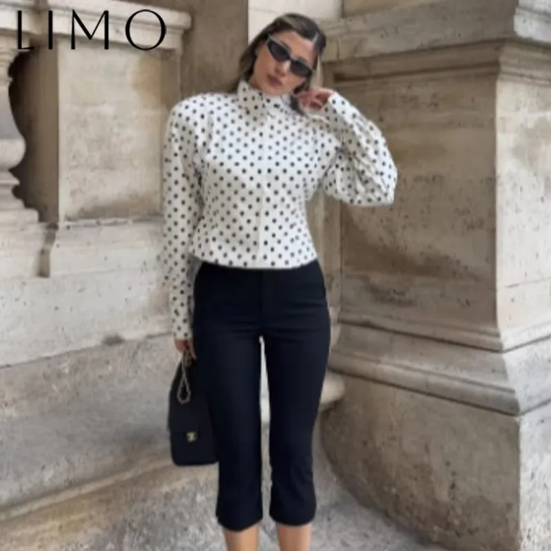 

Короткие куртки с воротником-стойкой в горошек, женские модные лоскутные контрастные тонкие пальто с длинными рукавами, повседневная женская уличная верхняя одежда для поездок на работу