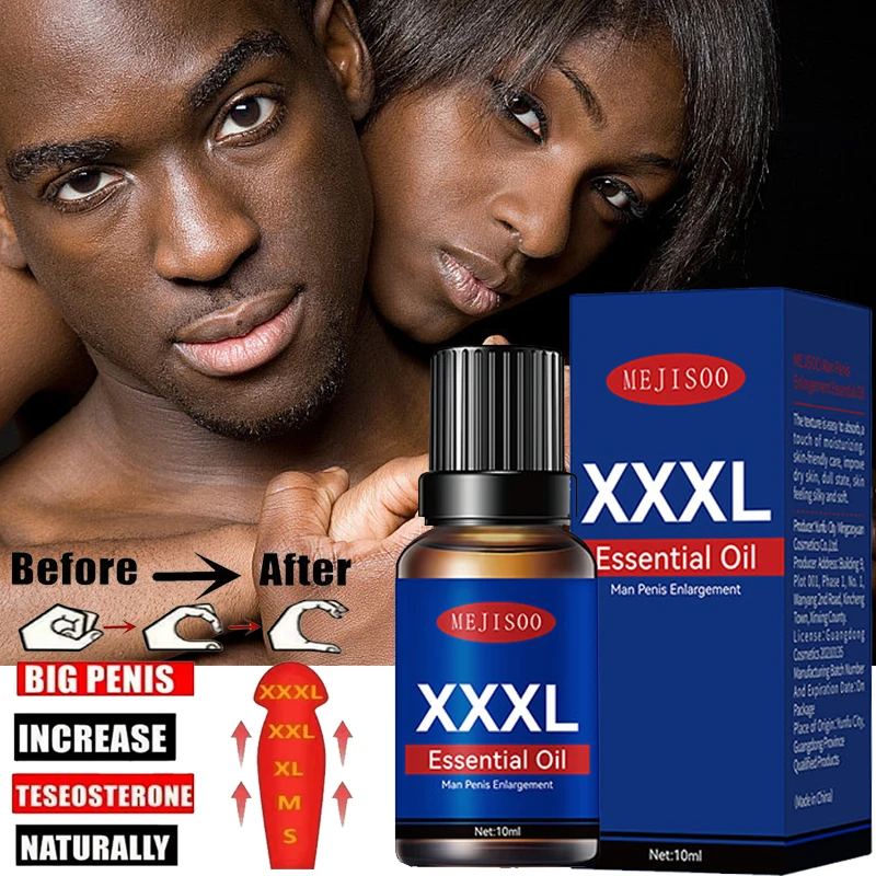 XXXL الرجال القضيب تدليك زيت طبيعي كبير ديك زيادة النمو رشاقته هلام ذروة دائم منع سرعة القذف 10 مللي