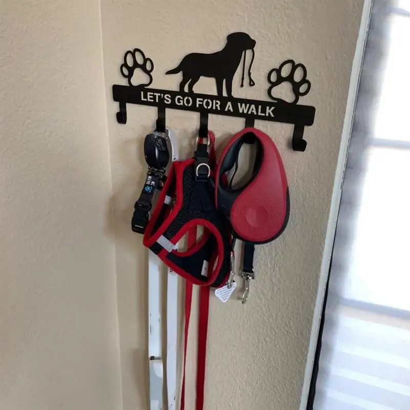 

Key Rack Wall Mount Hangings Dog Collar Organizer Decorative Dog Supplies Storage Rack Living Room Decor Dog Accessories Stuff